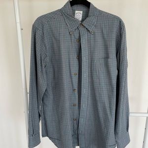 Brooks Brothers checked button down shirt